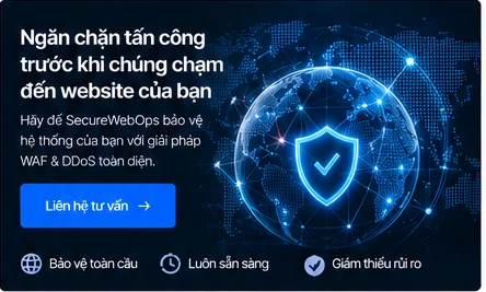 Minh họa hệ thống WAF và bảo vệ website toàn cầu