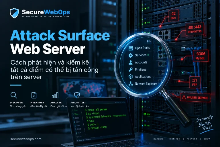 Attack Surface Web Server - kiểm kê port, service, account và exposure