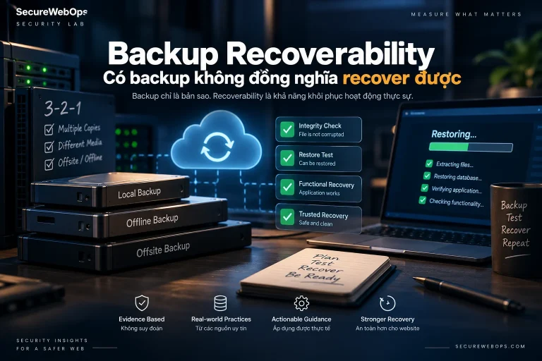 Backup recoverability evidence from backup to restore and trusted state