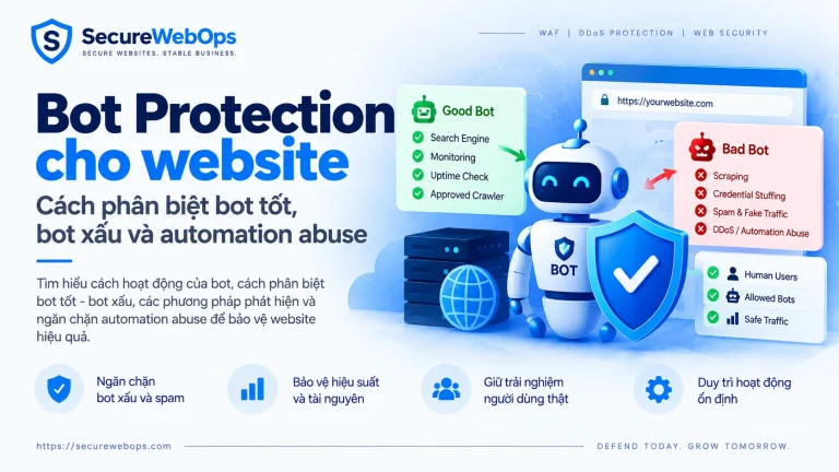 Bot Protection phân biệt bot tốt, bot xấu và automation abuse