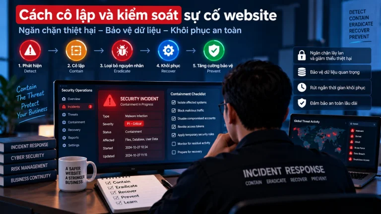 Cách cô lập website bị xâm nhập mà không phá hủy evidence