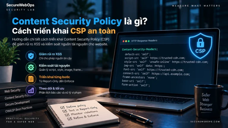 Content Security Policy CSP với Report-Only nonce hash và kiểm soát nguồn tài nguyên