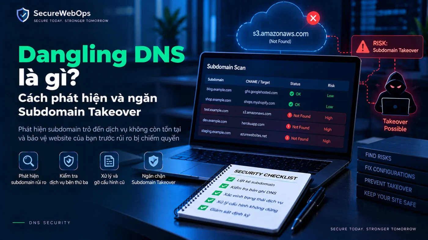 Dangling DNS là gì, cách phát hiện và ngăn Subdomain Takeover
