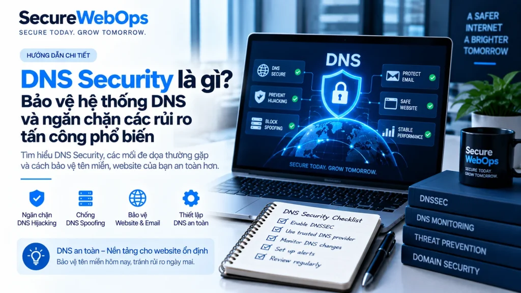 DNS Security là gì - bảo vệ hệ thống DNS, DNSSEC và giám sát thay đổi DNS