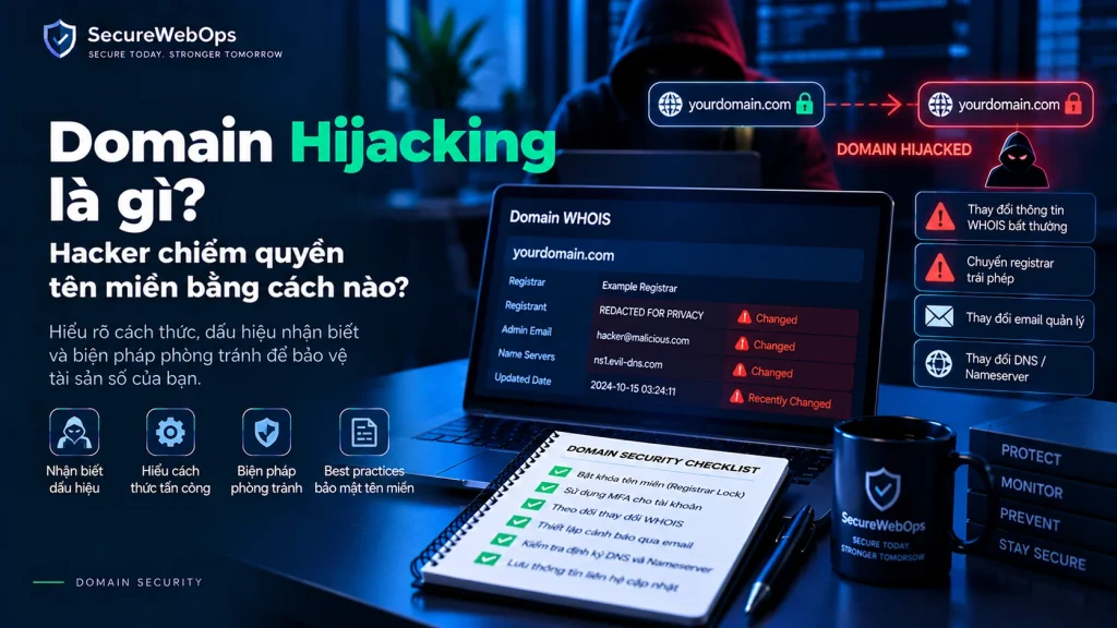 Domain Hijacking là gì, hacker chiếm quyền tên miền bằng cách nào