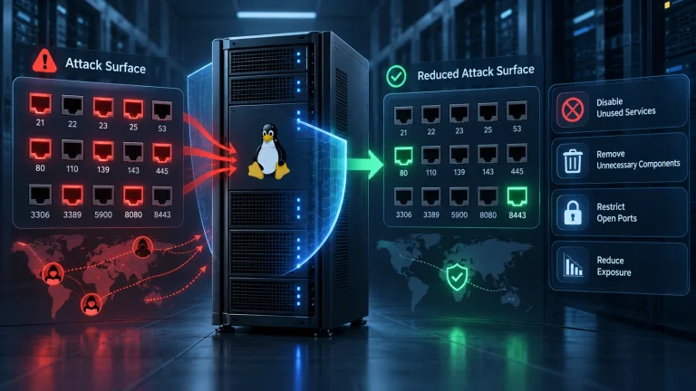 Giảm Server Attack Surface - tắt service, restrict port và giảm exposure