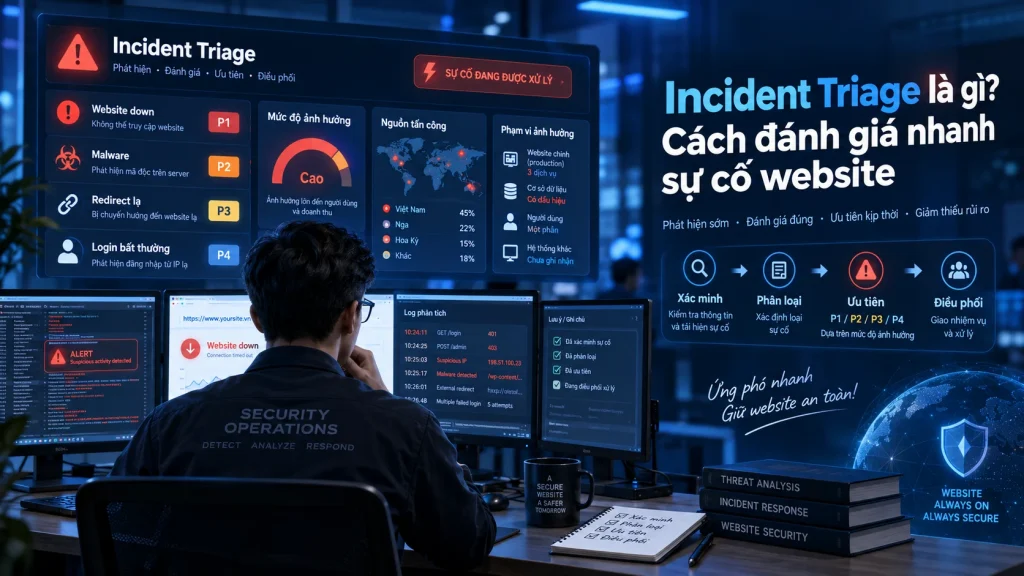 Incident Triage là gì và cách đánh giá nhanh sự cố website