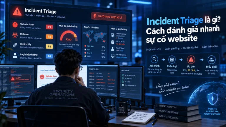 Incident Triage là gì và cách đánh giá nhanh sự cố website