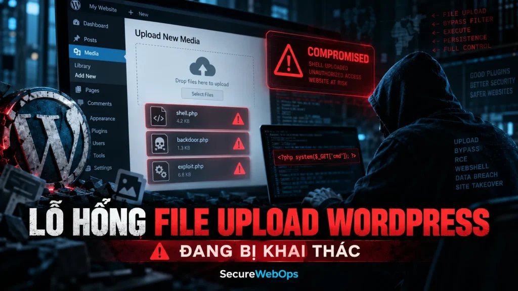 Lỗ hổng File Upload WordPress đang bị khai thác trong 2026