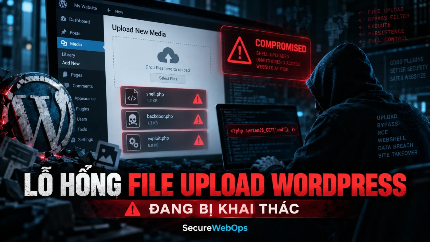 Lỗ hổng File Upload WordPress đang bị khai thác trong 2026