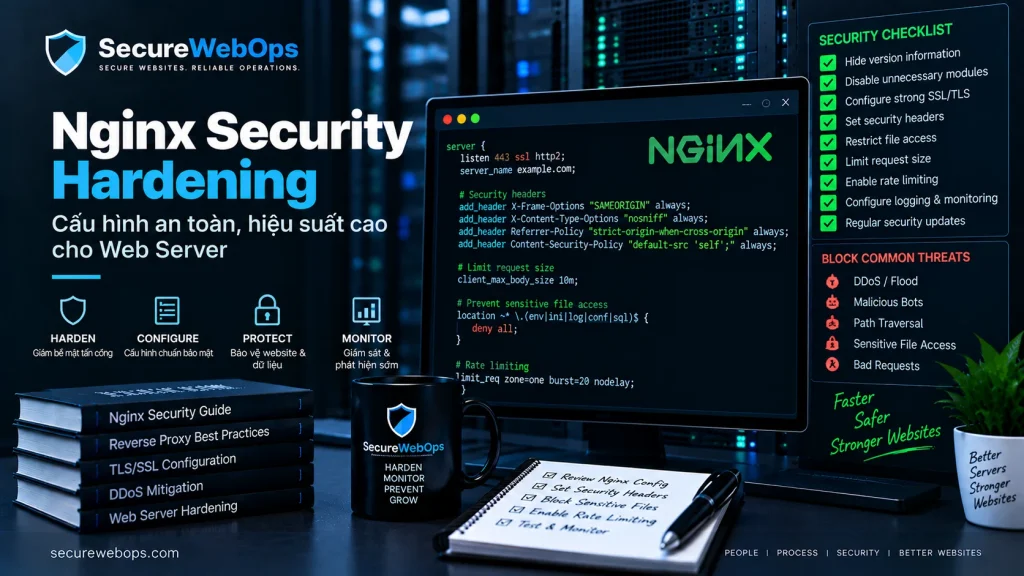 Nginx Security Hardening - cấu hình Nginx an toàn cho Web Server
